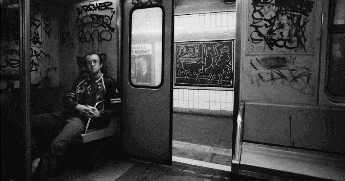 マ*ー様 Keith Haring スタジャン TRANSPORT GOODEN Keith