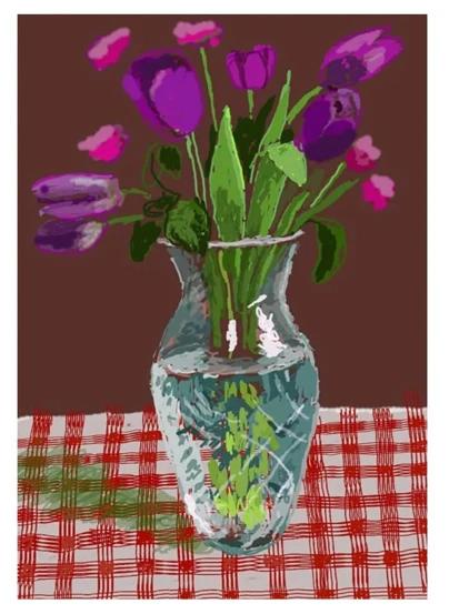 16 March 2021, Tulips in Cut Glass
